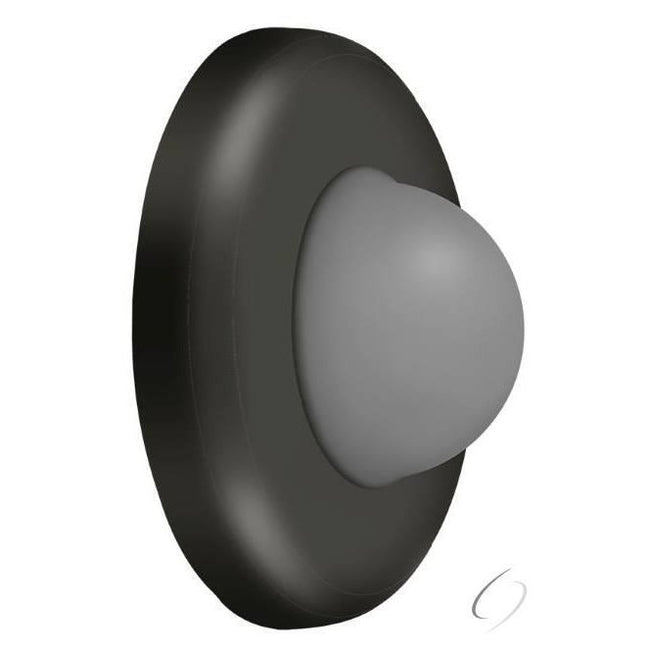 WBC250U10B Wall Mount Convex Flush Bumper; 2-1/2" Diameter; Oil Rubbed Bronze Finish