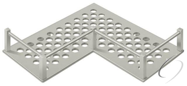 WBHeavy DutyUC9U15 Bathroom Basket Heavy Duty Universal Corner 9"; Satin Nickel Finish