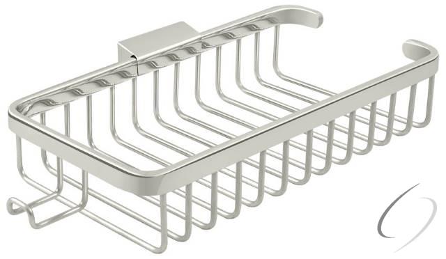 WBR1052HU14 Wire Basket; 10" Rect with Hook; Bright Nickel Finish