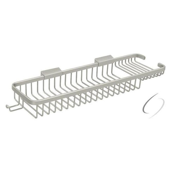 WBR1850HU15 Wire Basket; 17-1/2" Rect/Com with Hook; Satin Nickel Finish