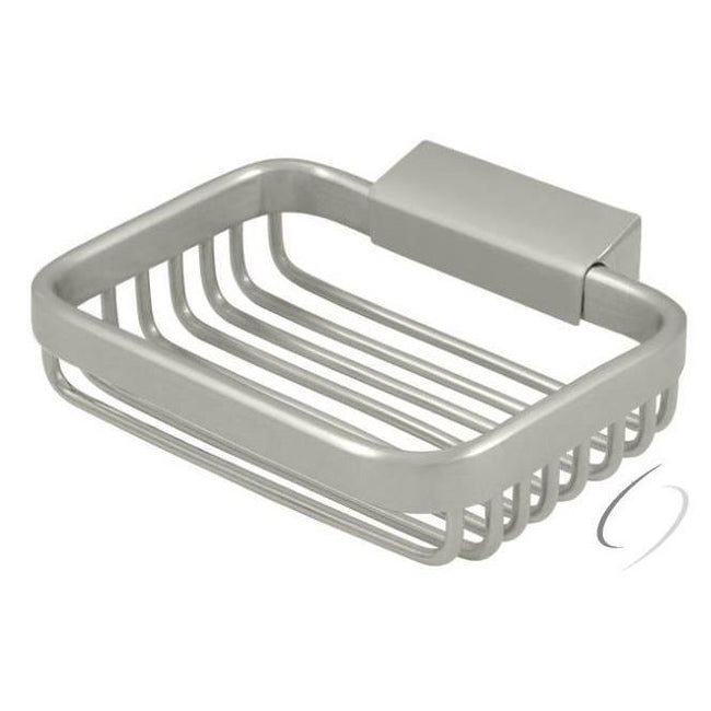 WBR4535U15 Wire Basket; 4-1/2" Rectangular Soap Holder; Satin Nickel Finish