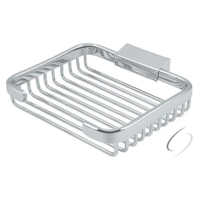WBR6050U26 Wire Basket; 6" Rectangular Soap Holder; Bright Chrome Finish