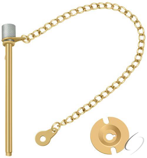 WDP30CR003 Window Door Pin 3"; Lifetime Brass Finish