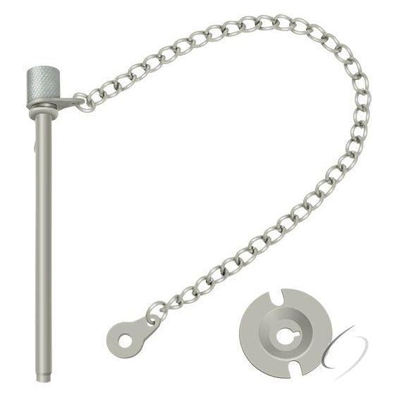 WDP30U15 Window Door Pin 3"; Satin Nickel Finish