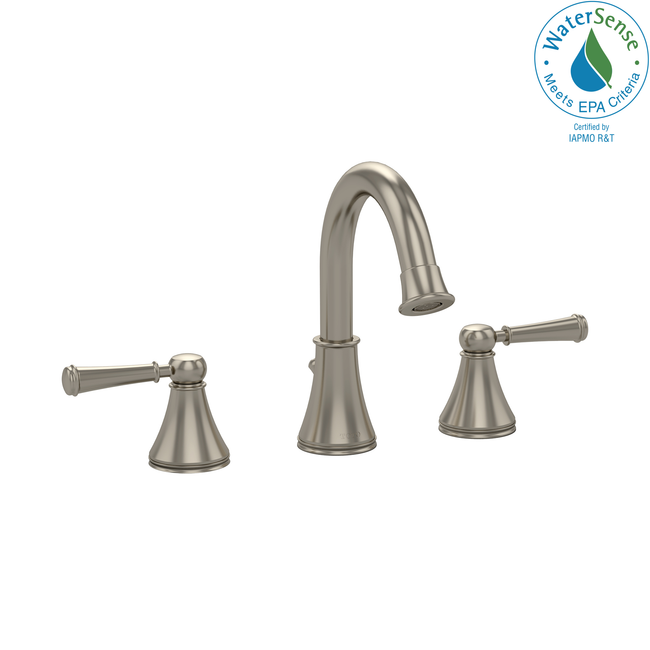 Toto TL220DD1H#BN - Vivian Alta Two Handle Widespread 1.5 GPM Bathroom Sink Faucet, Brushed Nickel