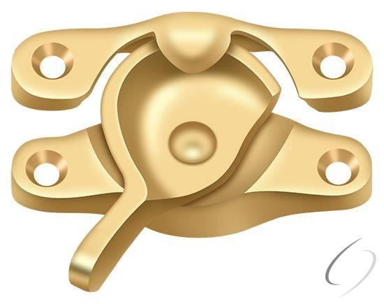 WL07CR003 Window Sash Lock; 15/16" x 2-5/8"; Lifetime Brass Finish