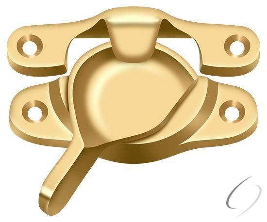WLS9CR003 Window Sash Lock; 1-1/16" x 3"; Lifetime Brass Finish