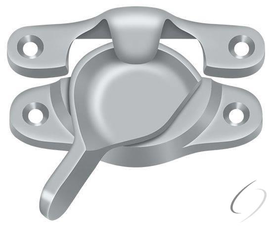 WLS9U26D Window Sash Lock; 1-1/16" x 3"; Satin Chrome Finish