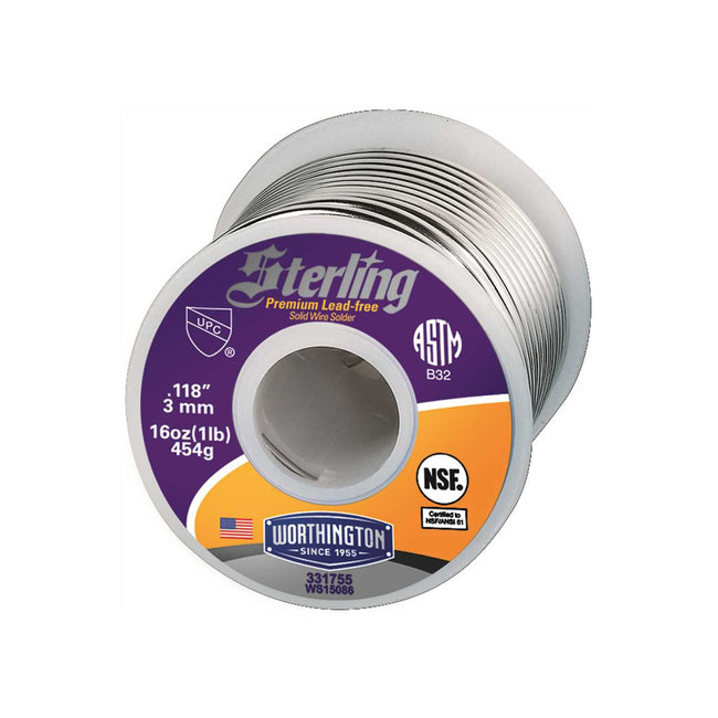 Premium Lead-Free Solid Wire Solder - 1 lb