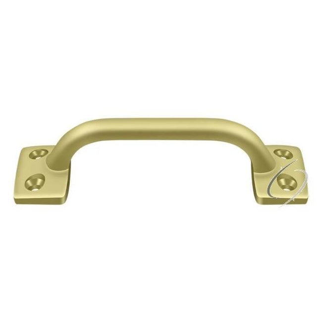 WP026U3 Pull; 4"; Bright Brass Finish