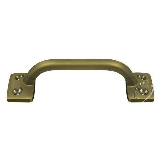 WP026U5 Pull; 4"; Antique Brass Finish
