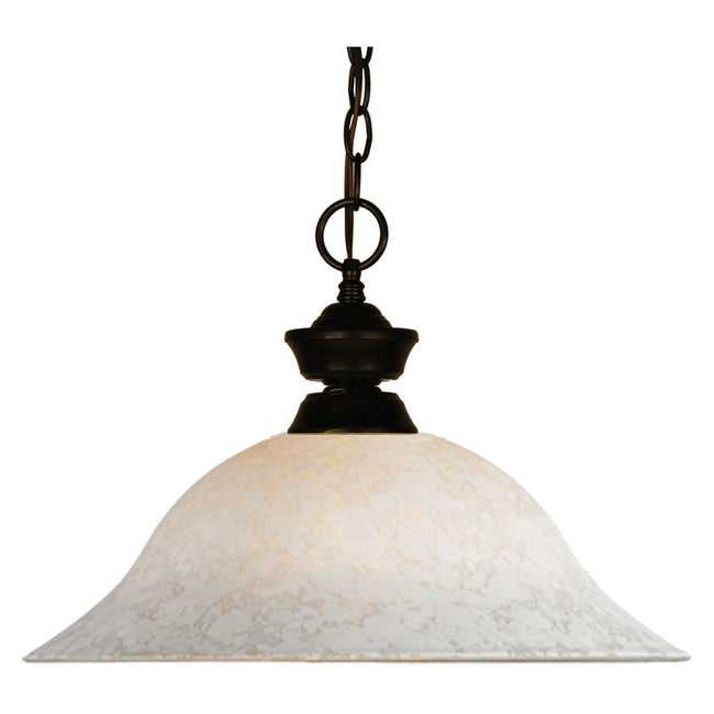 Z-Lite 100701-W - Riviera 1 Light 16" Pendant