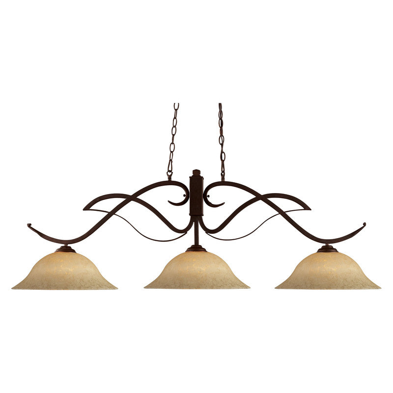 126-G - Phoenix 3 Light 54" Chandelier