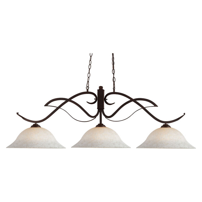 126-W - Phoenix 3 Light 54" Chandelier