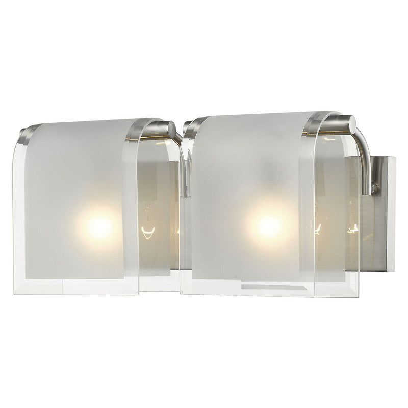 169-2V-BN - Zephyr 2 Light 15" Vanity Light