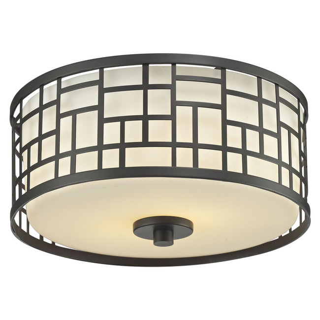 Z-Lite 328F12 - Elea 2 Light 12" Flush Mount