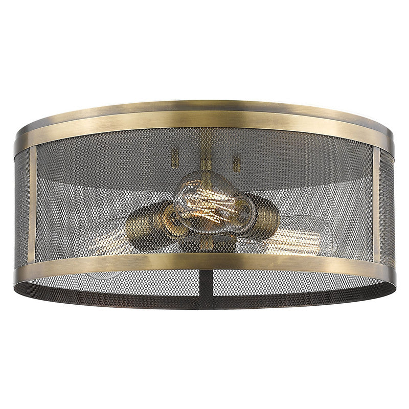 Z-Lite 331F14 - Meshsmith 3 Light 15" Flush Mount