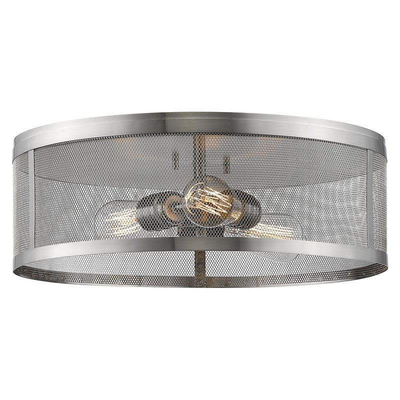 Z-Lite 331F18 - Meshsmith 3 Light 18" Flush Mount