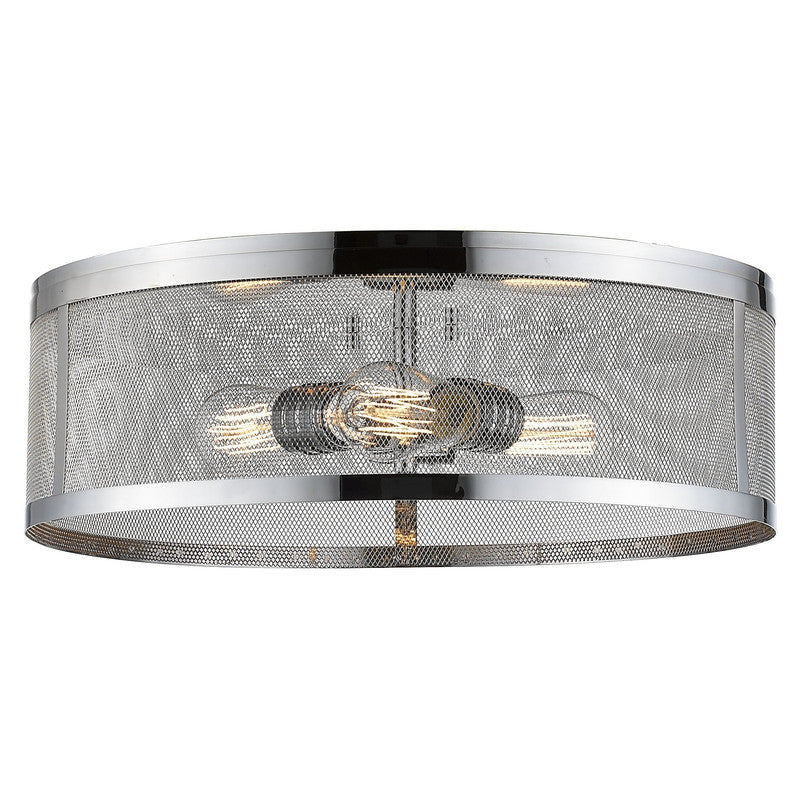 Z-Lite 331F18 - Meshsmith 3 Light 18" Flush Mount