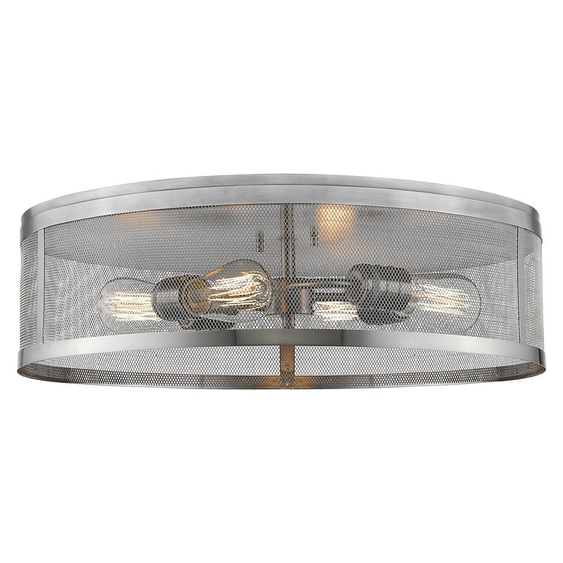 Z-Lite 331F21 - Meshsmith 4 Light 21" Flush Mount