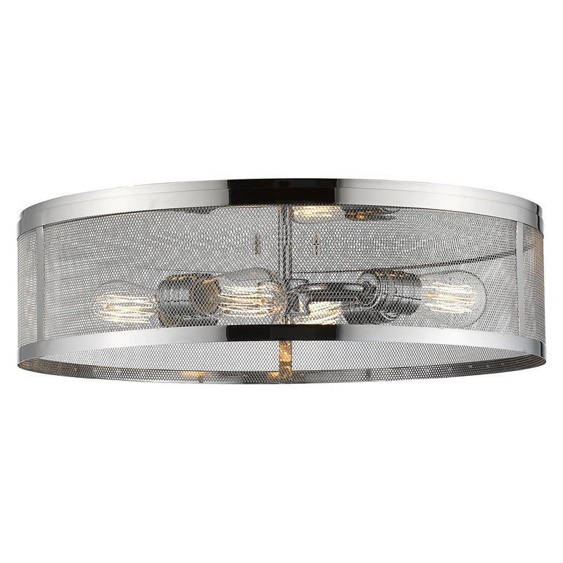 Z-Lite 331F21 - Meshsmith 4 Light 21" Flush Mount