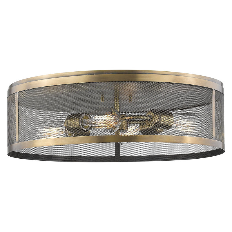 Z-Lite 331F21 - Meshsmith 4 Light 21" Flush Mount