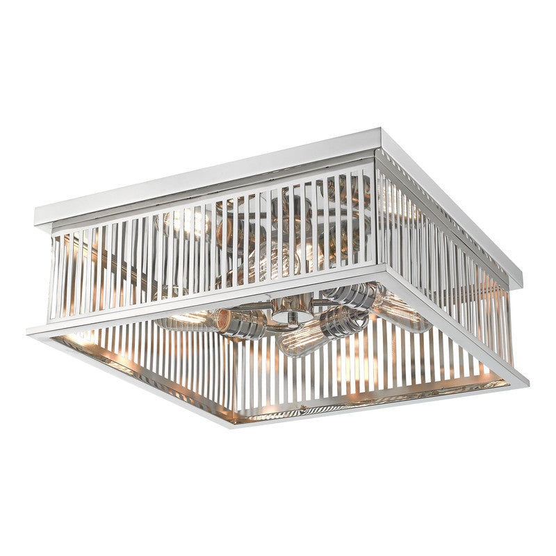 Z-Lite 333F4 - Camellia 4 Light 18" Flush Mount