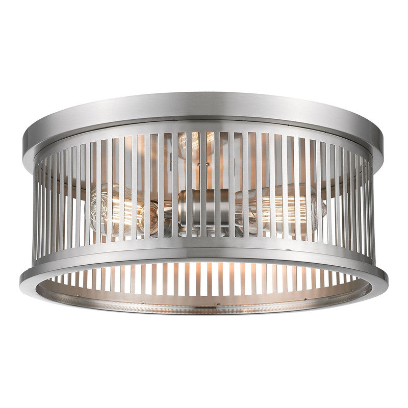 Z-Lite 334F3 - Camellia 3 Light 16" Flush Mount