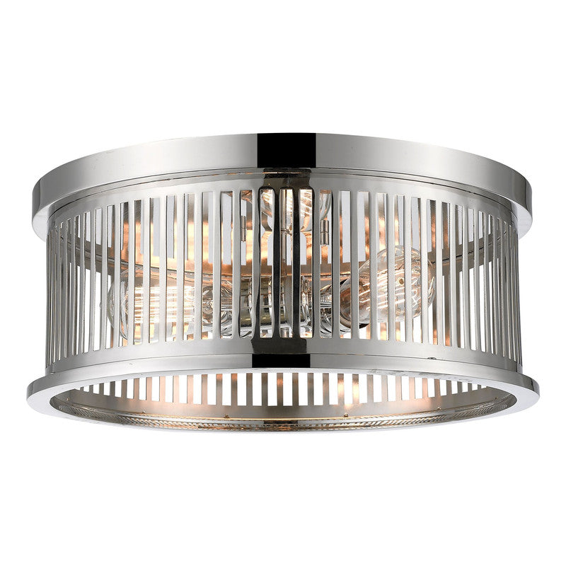 Z-Lite 334F3 - Camellia 3 Light 16" Flush Mount