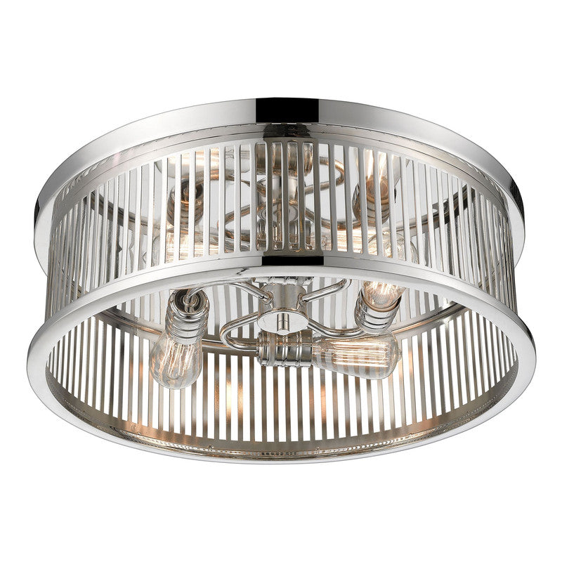 Z-Lite 334F4 - Camellia 4 Light 20" Flush Mount