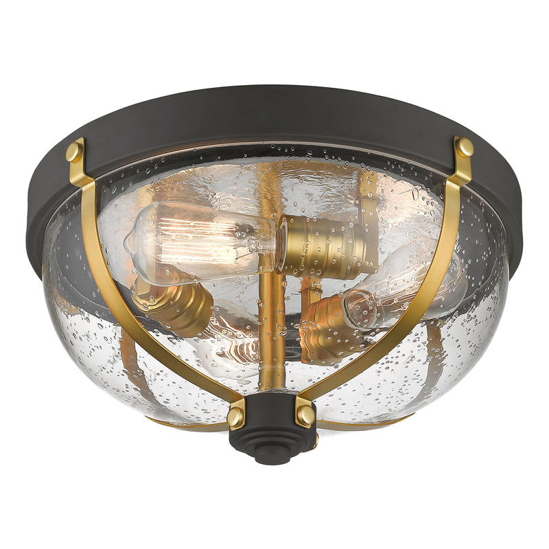 Z-Lite 337F3 - Burren 3 Light 15" Flush Mount