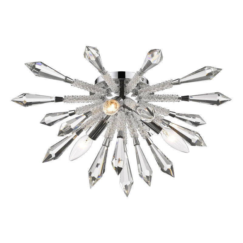 4002F3 - Soleia 3 Light 18" Flush Mount