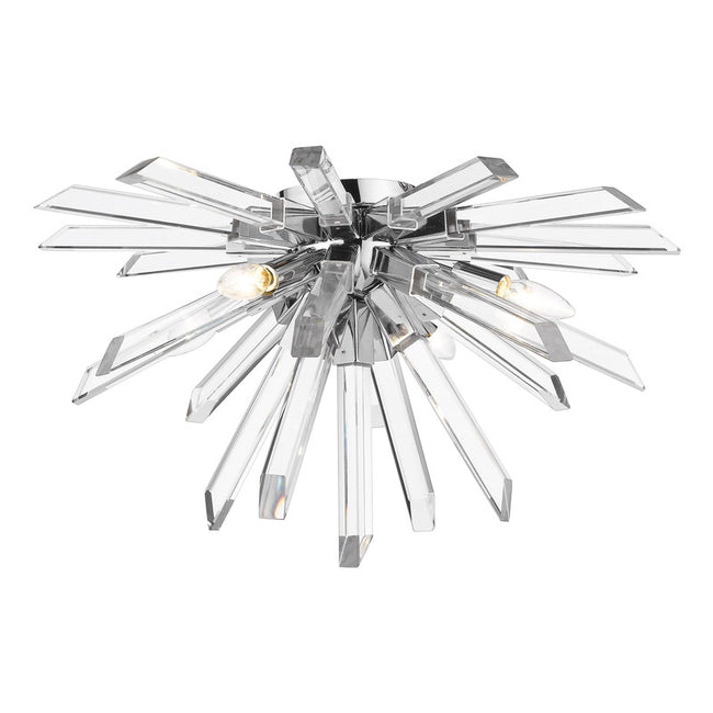 4003-F - Burst 4 Light 25" Flush Mount