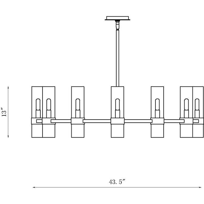Z-Lite 4008-12 - Datus 12 Light 44" Chandelier
