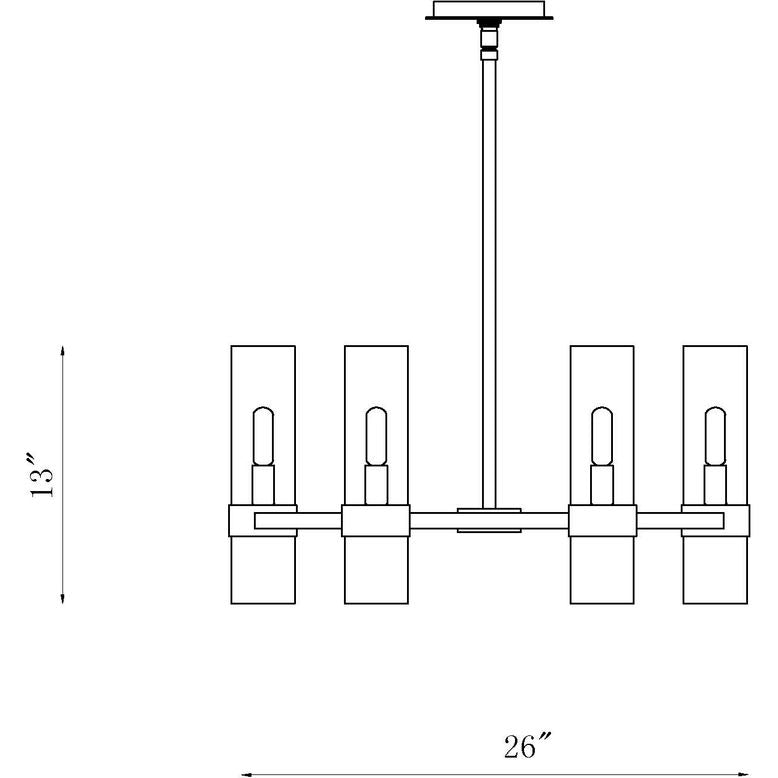 Z-Lite 4008-6 - Datus 6 Light 26" Chandelier