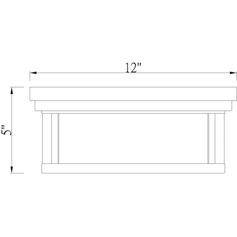 Z-Lite 426F12 - Willow 2 Light 12" Flush Mount