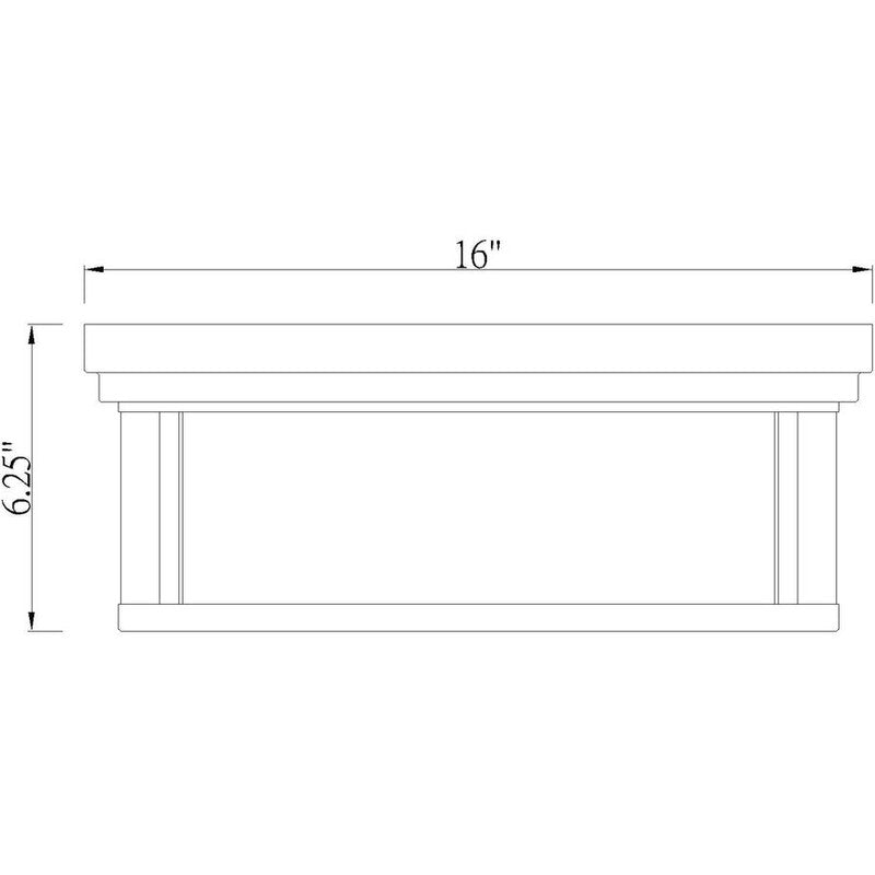 Z-Lite 426F16 - Willow 3 Light 16" Flush Mount