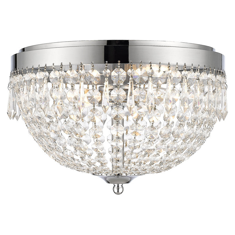 Z-Lite 431F4 - Danza 4 Light 15" Flush Mount