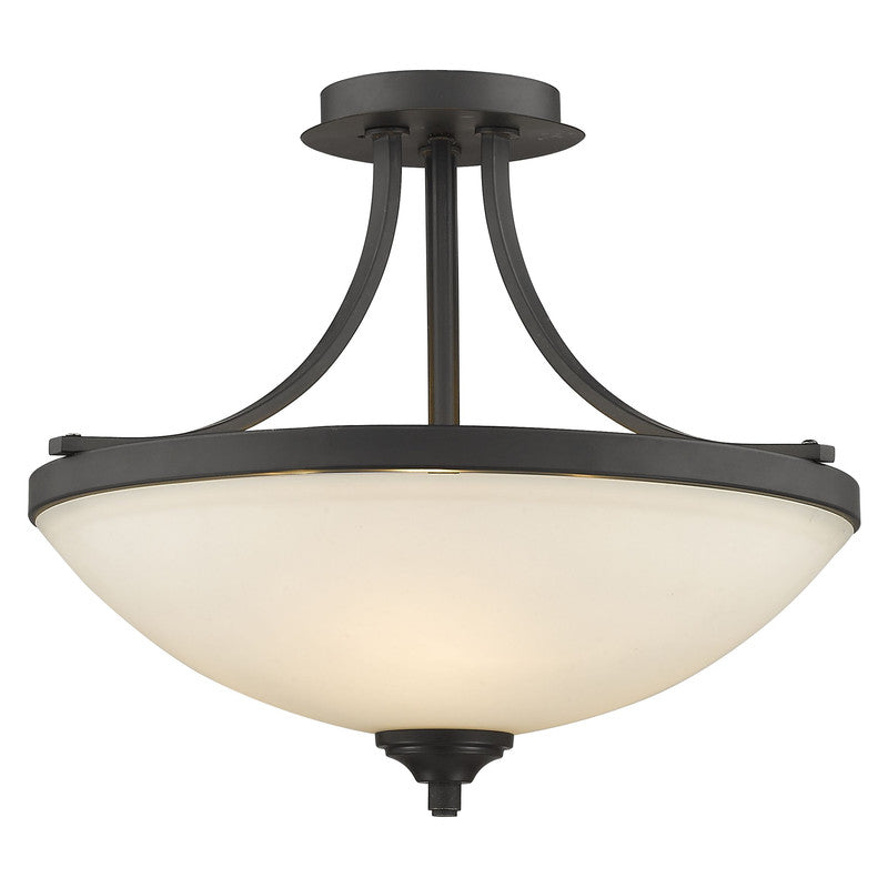 Z-Lite 435SF - Bordeaux 3 Light 17" Flush Mount