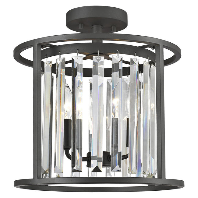 Z-Lite 439SF14 - Monarch 3 Light 14" Flush Mount