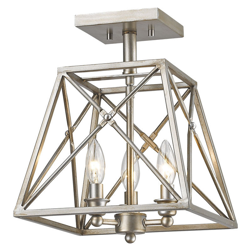 Z-Lite 447SF - Trestle 3 Light 11" Flush Mount