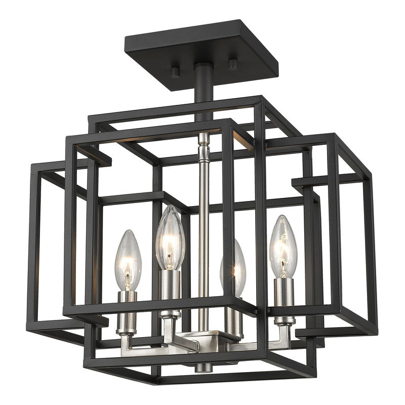 Z-Lite 454SF - Titania 4 Light 14" Flush Mount