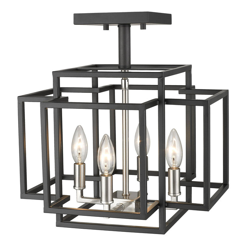 Z-Lite 454SF - Titania 4 Light 14" Flush Mount