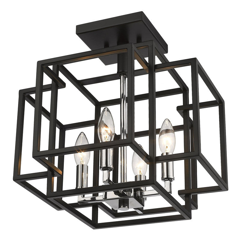 Z-Lite 454SF - Titania 4 Light 14" Flush Mount