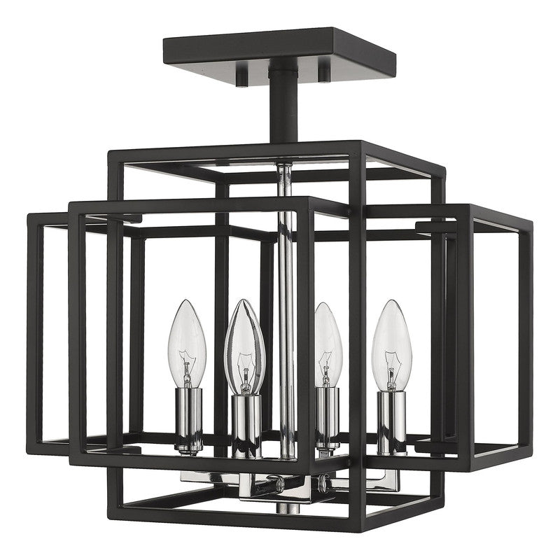 Z-Lite 454SF - Titania 4 Light 14" Flush Mount