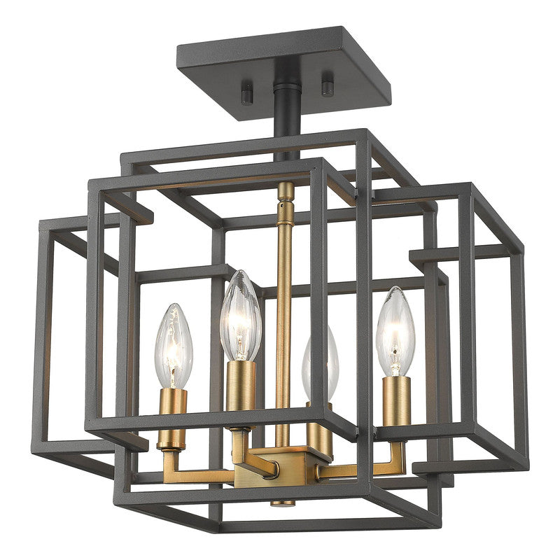 Z-Lite 454SF - Titania 4 Light 14" Flush Mount