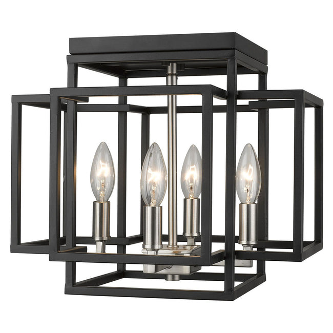 Z-Lite 454F - Titania 4 Light 14" Flush Mount