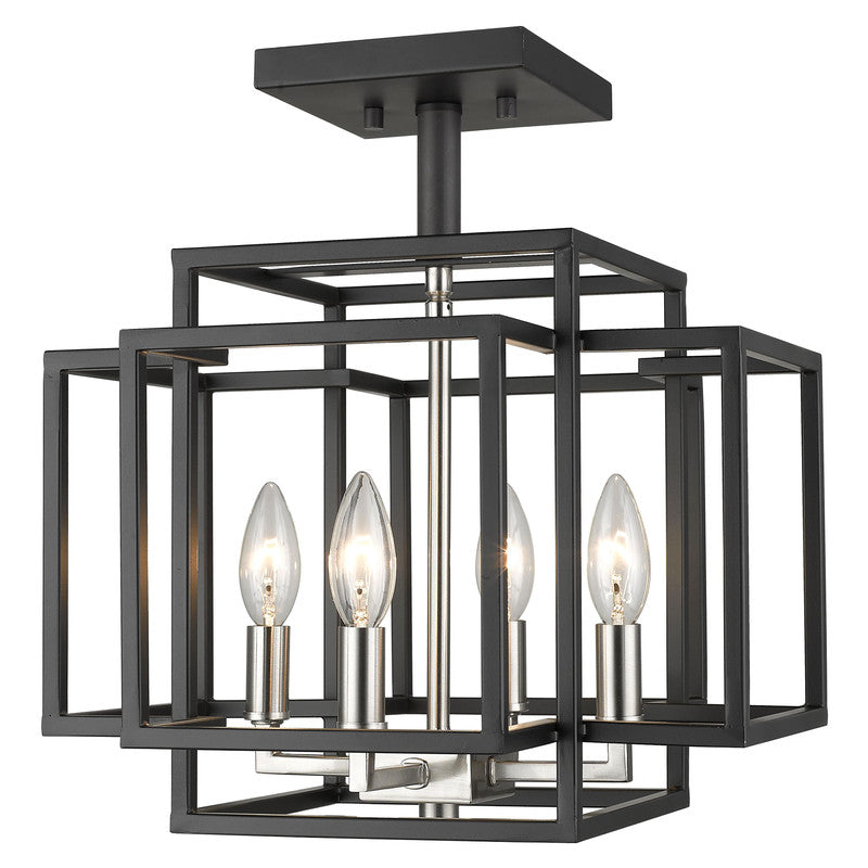 Z-Lite 454SF - Titania 4 Light 14" Flush Mount