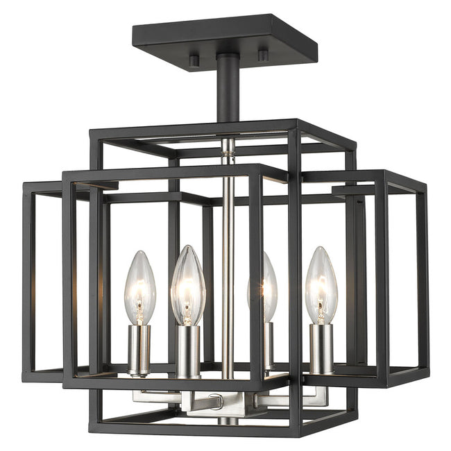 Z-Lite 454SF - Titania 4 Light 14" Flush Mount