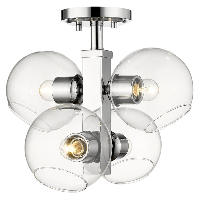 Z-Lite 455SF - Marquee 4 Light 14" Flush Mount